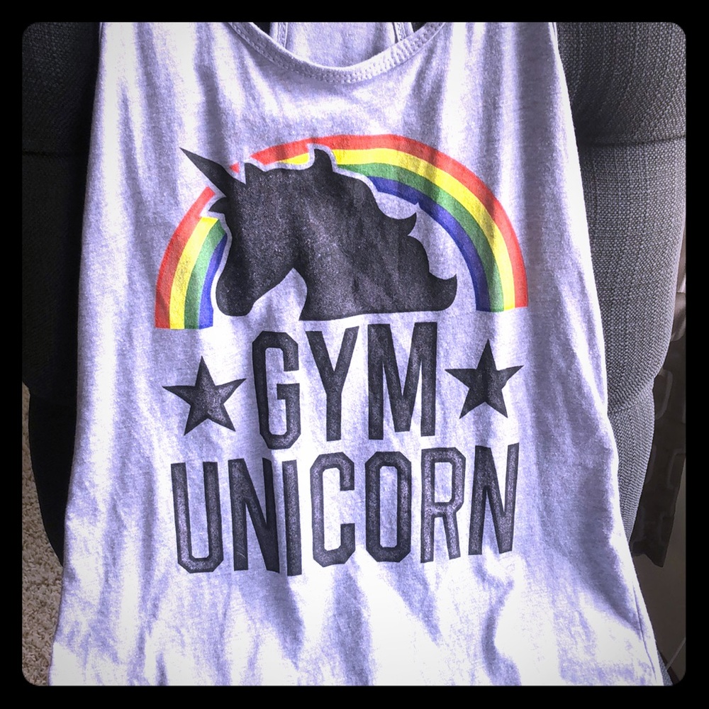 Gym Unicorn tank top S